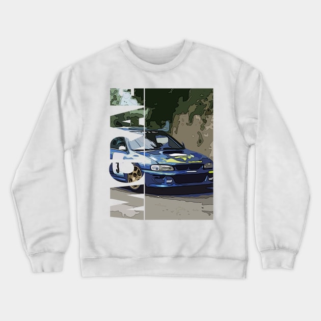 COLIN MCRAE Crewneck Sweatshirt by HSDESIGNS